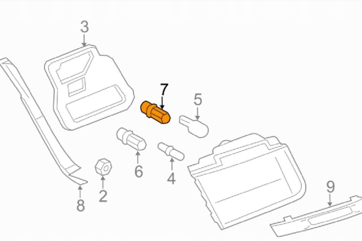 PRISE AMPOULES ARRIÈRE FEUX BMW 3 F30 63117407330 NOUVEAU ORIGINE