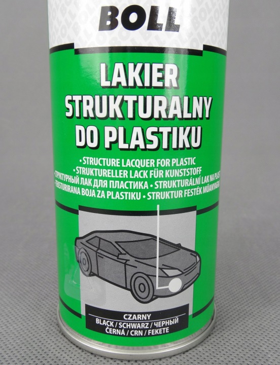 PEINTURE STRUKTURALNY VERS PLASTIQUES BOLL 001400 400 ML NOIR