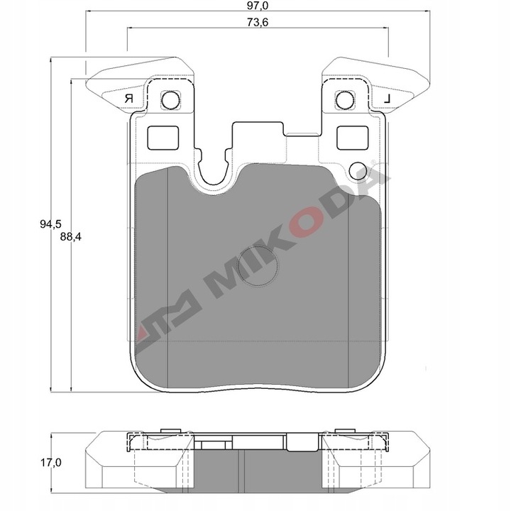 DISCOS TUNEADO 345MM + ZAPATAS PARTE TRASERA BMW 3 F30 10- 