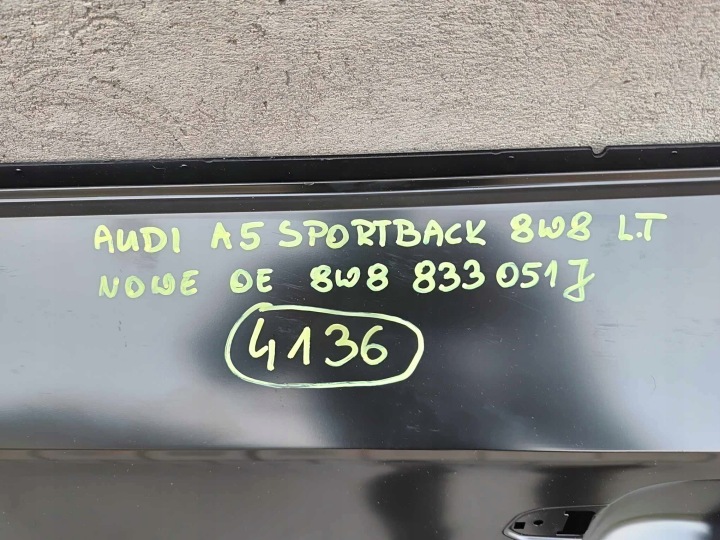 AUDI A5 SPORTBACK 8W8 16- PORTES GAUCHE ARRIÈRE ARRIÈRE NOUVEAU OE 4136
