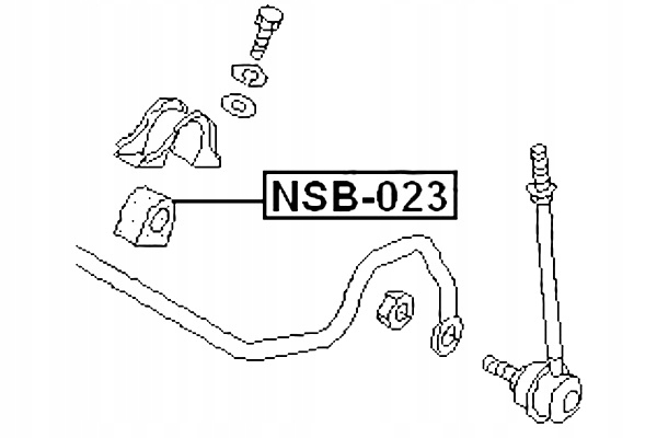 BLOCAGE SILENCIEUX DE STABILISATEUR AVANT FEBEST photo 3 - milautoparts-fr.ukrlive.com