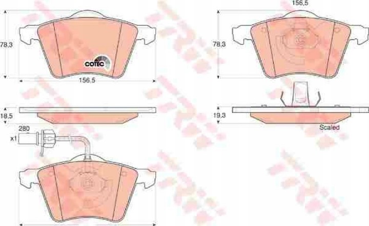 ZAPATAS DE FRENADO PARTE DELANTERA TRW FORD GALAXY I 1 