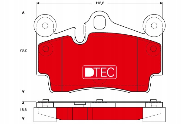 ZAPATAS DE FRENADO - JUEGO DTEC COTEC GDB1653DTE 