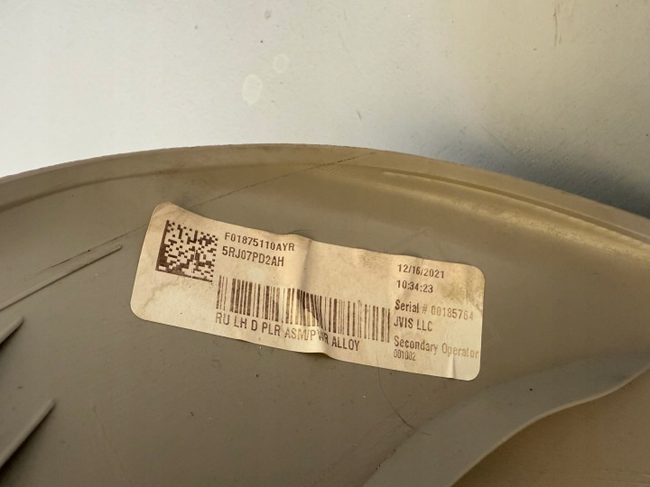 CHRYSLER PACIFICA II 21R. PROTECTION SUPÉRIEURE BRODERIE MONTANTS BOUTON COUVERCLES DE COFFRE PORTES
