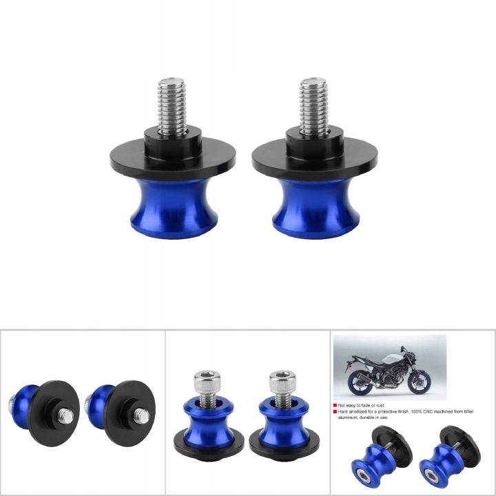 ROULEAUX BRAS DE SUSPENSION SOUS SUPPORT BLEU 2PCS MOTOCYCLETTE CNC