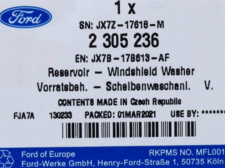 RÉSERVOIR LAVE-GLACE FORD FOCUS MK III 3