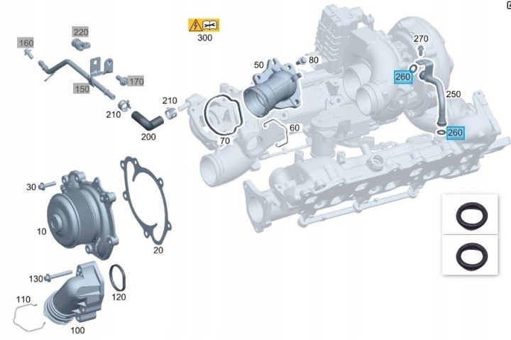 KIT JOINTS CHLODNICZKI MERCEDES 3.0 NOWSZY