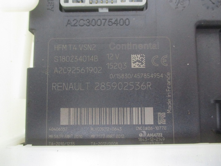 RENAULT CLIO IV COMPUTADOR BSI 2X MAPA 1.5 DCI JUEGO 