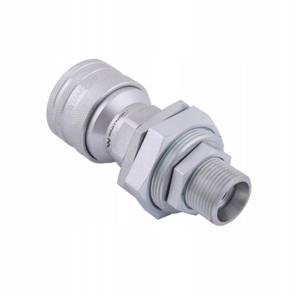 RACCORD RAPIDE HYDRAULIQUE PRISE LONG AVEC ELIMINATOREM PRESSION M22X1.5 VIS EXTÉRIEUR EURO (504900) (9199822G/ST) (ISO 7241-A) WARYNSKI