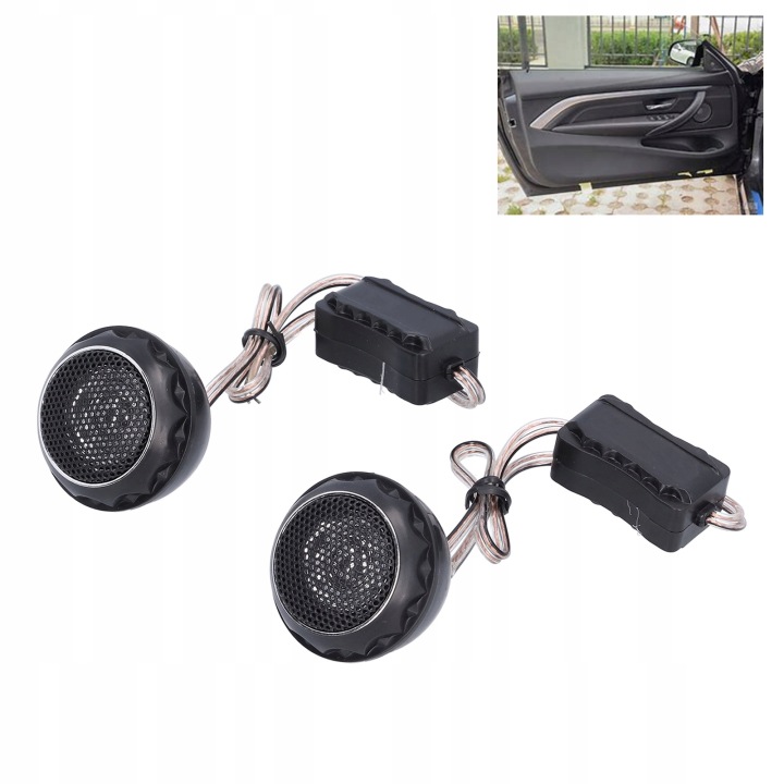 2 PCS HAUT-PARLEUR HAUTE FRÉQUENCE 12-24 V 140 DANS HAUTEUR WYDAJNOSC 89 DB DN
