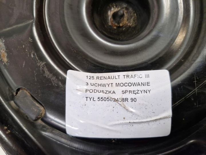 RENAULT TRAFIC III 3 POIGNÉE FIXATION COUSSIN RESSORTS ARRIÈRE 550502458R
