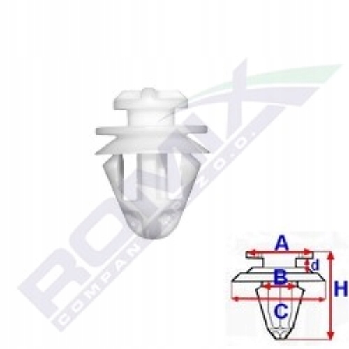 REMACHE MOLDURAS BOCZNEJ RENAULT CLIO 3 / TWINGO II (5SZT.) 