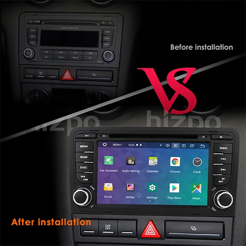 RADIO GPS ANDROID AUDI A3 8P 2003-2012 SIM 4/64GB 