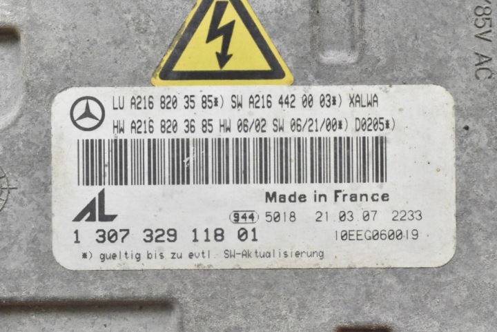 CONVERTISSEUR XÉNON XÉNON DROITE 130732911801 MERCEDES S-KLASA W221 05-09