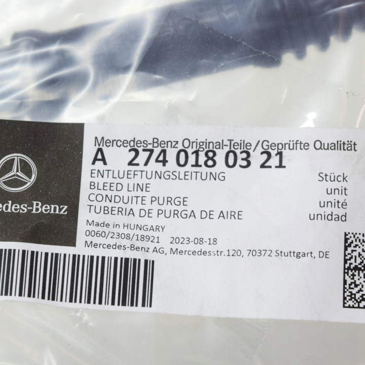 MERCEDES-BENZ GLC X253 FIL SORTIE D'AIR MOTEUR A2740180321