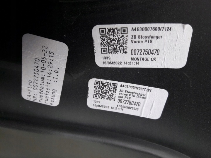 G-KLASA W463 PAQUET AMG G63 PARE-CHOCS AVANT ARRIÈRE 18-