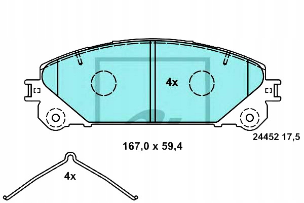 ATE SABOTS DE FREIN DE FREIN CERAMIQUES LEXUS ES NX RX TOY photo 2 - milautoparts-fr.ukrlive.com