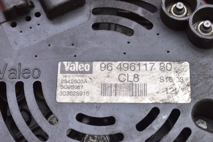 ALTERNATEUR TEST 9649611780 PEUGEOT 307 1.4 8V 75 KM 01-05