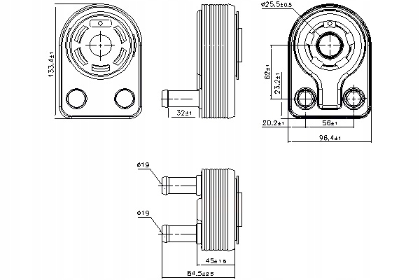 NISSENS RADIATEUR HUILES FORD B-MAX C-MAX II ECOSPORT FIESTA VI FIESTA photo 1 - milautoparts-fr.ukrlive.com