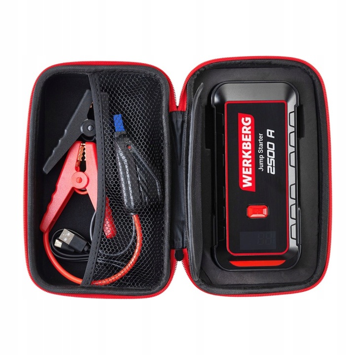 DISPOSITIF DÉMARRAGE POWERBANK BOOSTER 2500A 25800 MAH WERKBERG