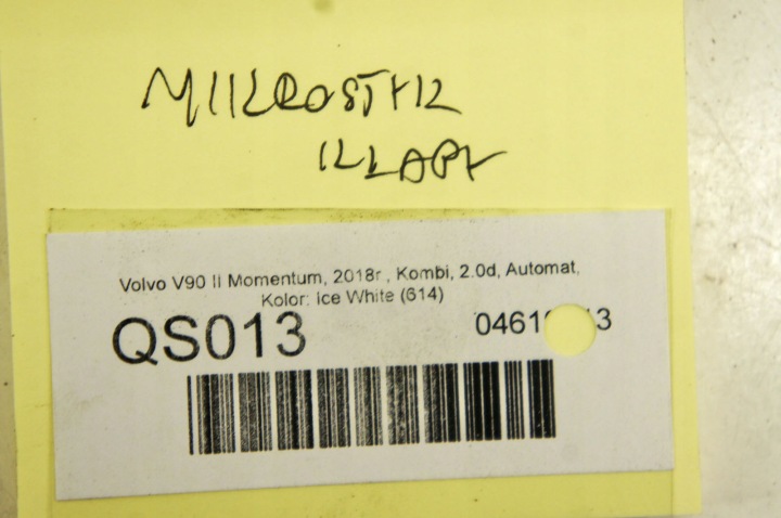 QS013 VOLVO V90 16- MICROCONTACT POIGNÉE COUVERCLES DE COFFRE 31675534