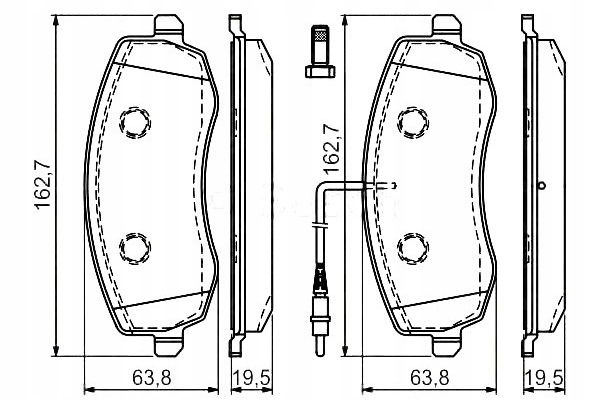 BOSCH ZAPATAS HAM. CITROEN P. C8 2,0-2,2 HDI 06-14 