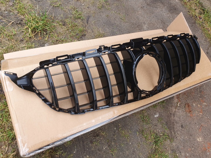 GRILLE CALANDRE MERCEDES W205 LIFT 2019+ GT NOIR NOIR