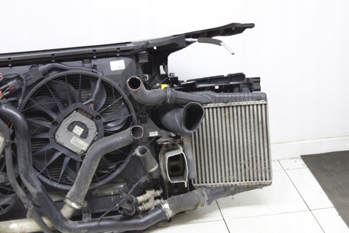 AUDI Q7 I 4L 3.0 TDI AUTOMATE 05R- PANNEAU AVANT RADIATEURS VENTILATEURS ENSEMBLE
