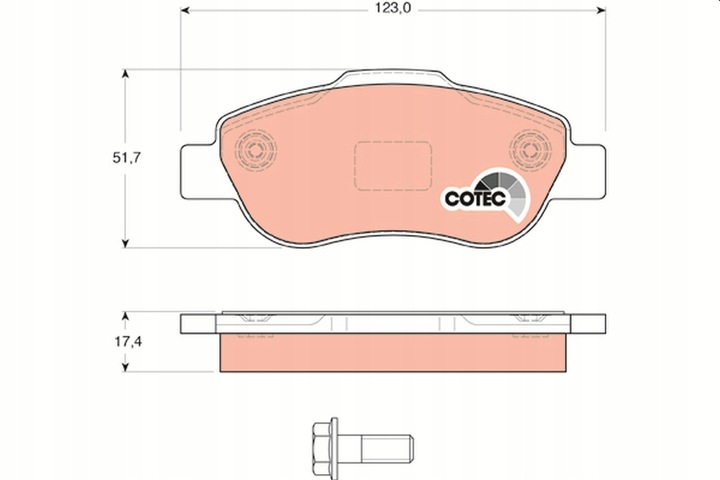 ZAPATAS DE FRENADO TRW GDB1589 