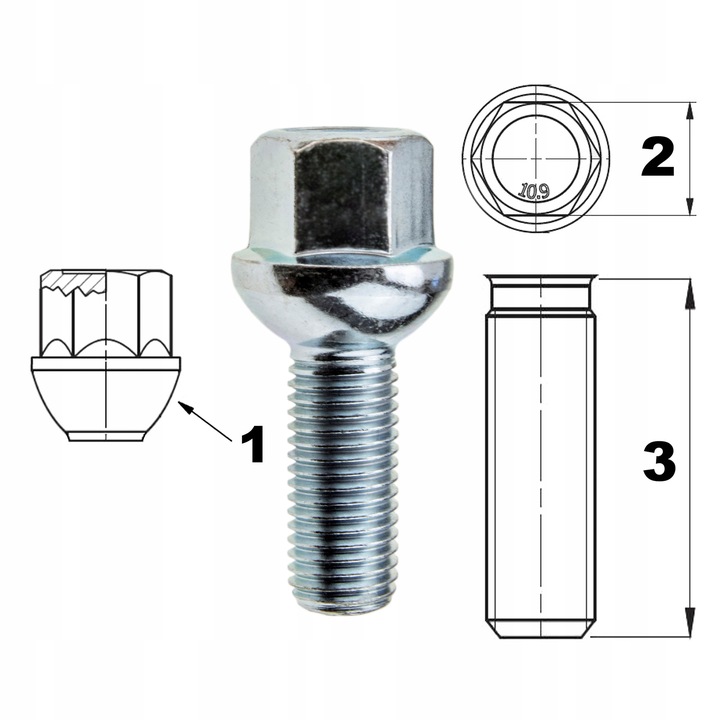 TORNILLOS SZPLIKI RUEDAS MERCEDES CLASE A W168 C W202 W203 E W124 W210 CLK SLK 