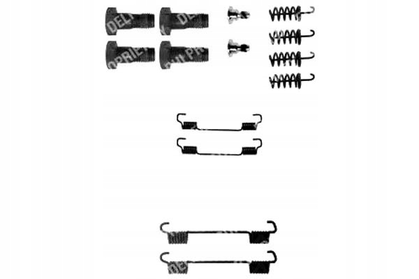 DELPHI LY1198 JUEGO INSTALACYJNY ZAPATAS DE FRENADO 