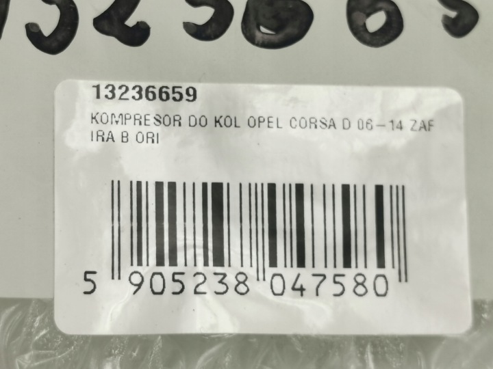 COMPRESSEUR VERS ROUES OPEL CORSA D 06-14 ZAFIRA B 13236659