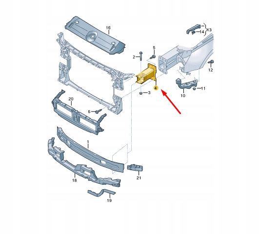 NEU AUDI A4 B9 VORNE STOSSSTANGE TRÄGER CÂBLE SEITE HALTERUNG 8W0807133