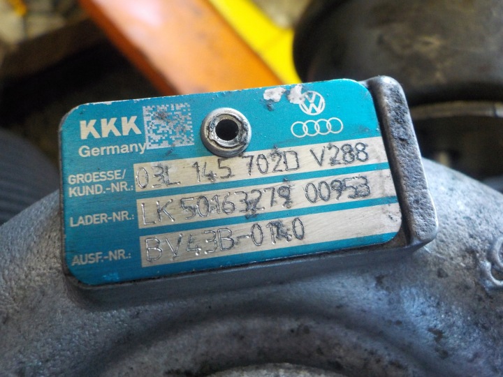 A4 B8 A5 Q5 EXEO 2.0 TDI 11R 143KM CAG TURBINE TURBOCOMPRESSEUR 03L145702D