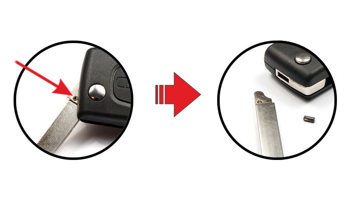 CASING REMOTE CONTROL KEY FOLDED 3 BUTTONS FOR AUTO CITROEN C4 C5 C6 PICASSO 