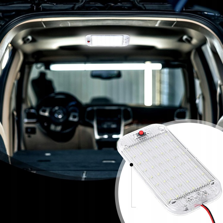 ÉCLAIRAGE INTÉRIEUR VOITURES 48LED BLANC LANTERNE SUPER COULEUR CLAIRE 4 PIÈCES