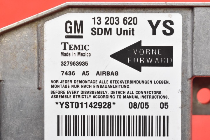 CAPTEUR MODULE AIRBAG COUSSINS 13203620 OPEL MERIVA A 02-06
