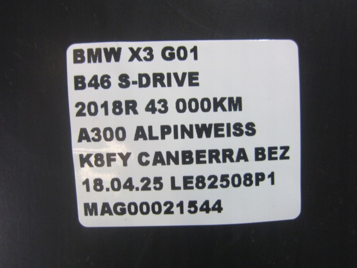 BMW X3 G01 G02 X4 PASSAGE DE ROUE GAUCHE AVANT GAUCHE AVANT 51717394815 7394815 LP