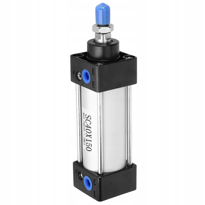 PISTON PNEUMATIQUE SC40 ÉLÉMENTS AVEC PIED ALUMINIUM DWUSTRONNEGO DZIALANIA