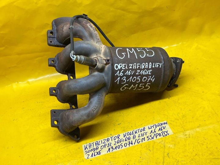 COLLECTEUR ÉCHAPPEMENT CATALYSEUR PUSTY SONDE ZAFIRA A LIFT 1,6 B Z16XE GM55