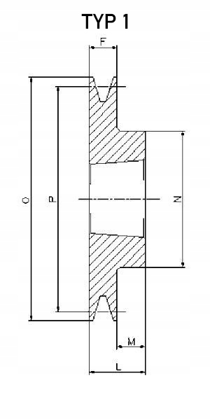 RUEDA POLEA SPZ 112/1 PARA TAPER LOCK 1610 