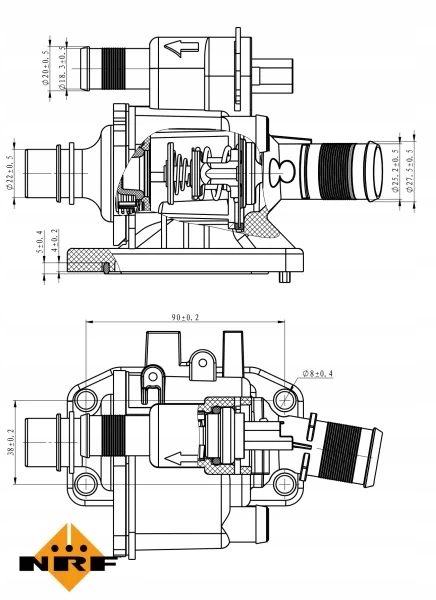 NRF 725058 TERMOSTAT, MATERIAL DE REFRIGERACIÓN 