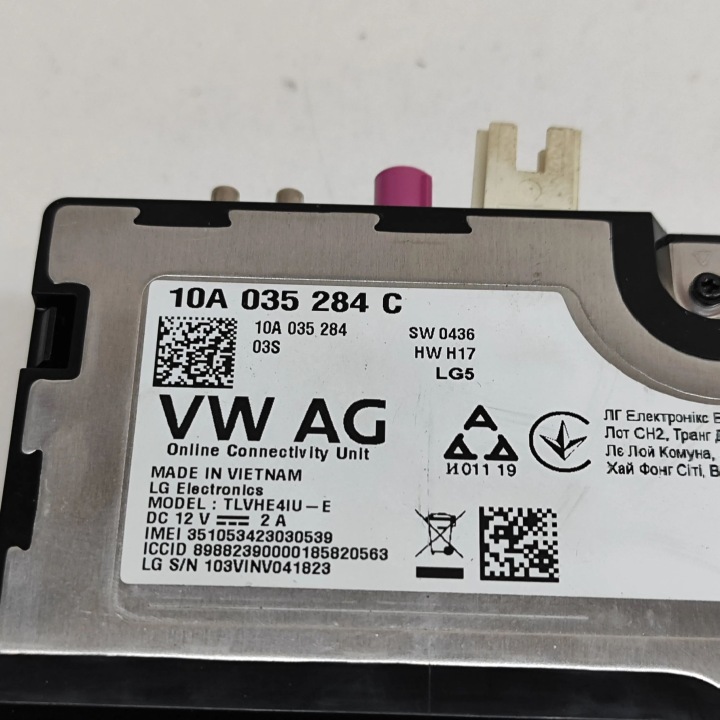 VOLKSWAGEN ID.3 2021 MODULE CONTRÔLEUR BLUETOOTH