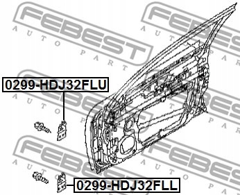 FEBEST 0299-HDJ32FLL CHARNELA DE PUERTA 