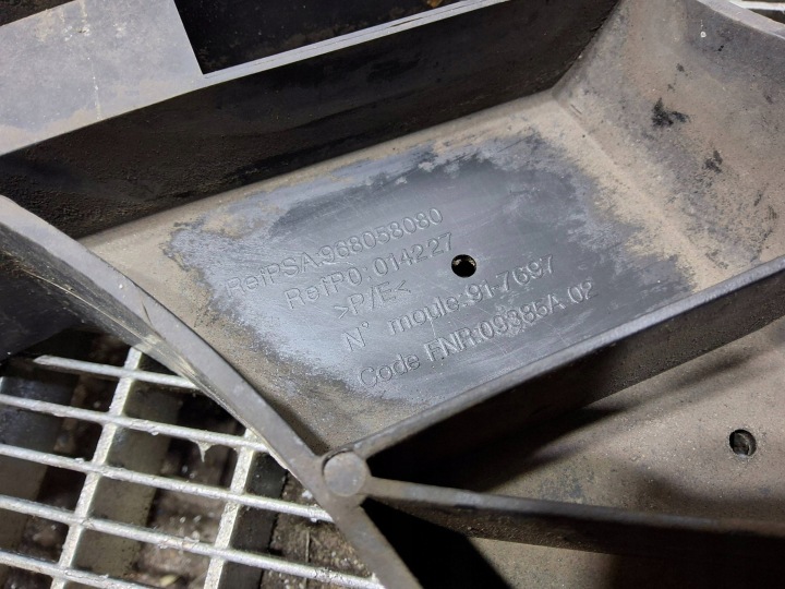 RENFORCEMENT PARE-CHOCS AVANT POUTRE CITROEN BERLINGO 968058080
