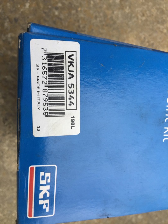 JOINT MOTEUR EXTÉRIEUR L/P (28Z/36 VKJA5344 SKF