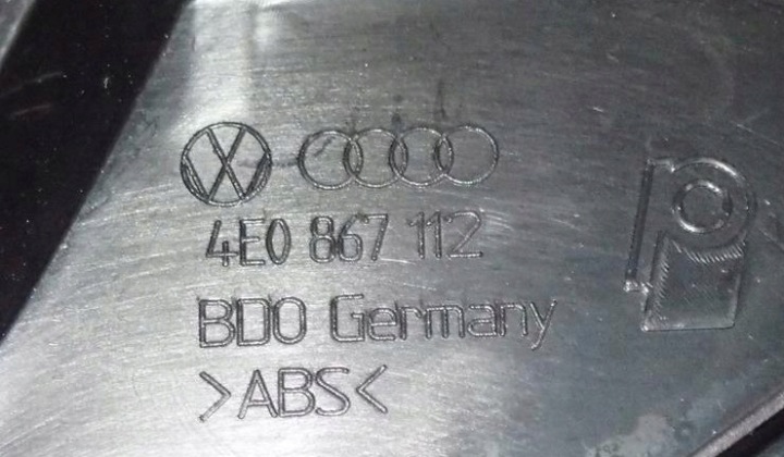 GARNITURE COLLECTEUR PORTES DROIT AVANT AUDI A8 S8 D3 4E0868016