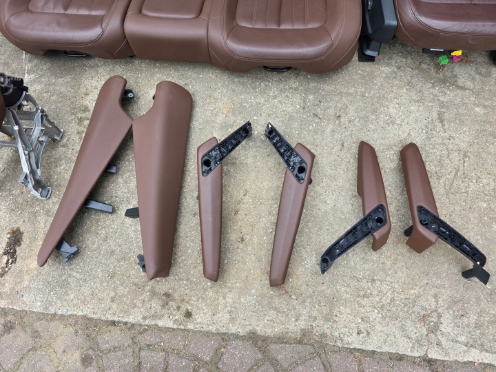 SIÈGES AUDI Q5 80A FY CUIR CUIR CHAUFFÉ ÉLECTRIQUE MARRON BRONZE