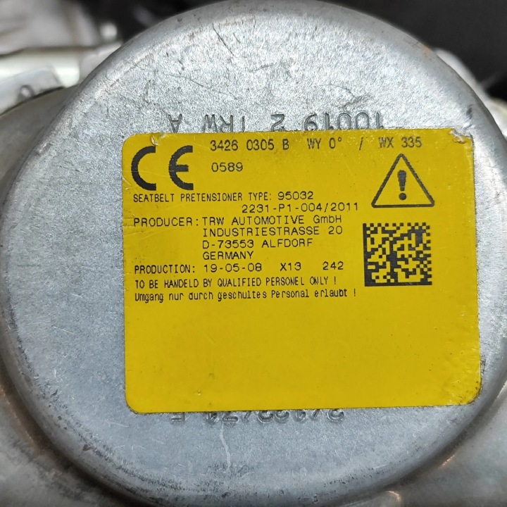 BMW X3 G01 CEINTURE DE SÉCURITÉ ARRIÈRE DROIT 34260305B