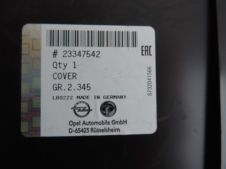 OPEL INSIGNIA B CHÂSSIS FIXATION BATTERIE 23347542